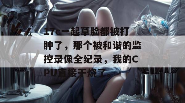 17c一起草脸都被打肿了,那个被和谐的监控录像全纪录,我的CPU直接干烧了。